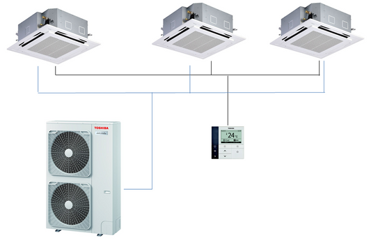 TOSHIBA 4-väg 90 x 90